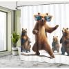 Ambesonne Classic Shower Curtain, Hedonistic Pampered Room in Muted Tones Neutral Colors Rich Ornament, Cloth Fabric Bathroom Decor Set with Hooks, 69″ W x 84″ L, Coconut and Off White(Chocolate White)