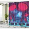 Ambesonne Classic Shower Curtain, Hedonistic Pampered Room in Muted Tones Neutral Colors Rich Ornament, Cloth Fabric Bathroom Decor Set with Hooks, 69″ W x 84″ L, Coconut and Off White(Blue Red)