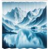 Ambesonne Classic Shower Curtain, Hedonistic Pampered Room in Muted Tones Neutral Colors Rich Ornament, Cloth Fabric Bathroom Decor Set with Hooks, 69″ W x 84″ L, Coconut and Off White(Pale Blue Petrol Blue)