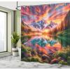 Ambesonne Classic Shower Curtain, Hedonistic Pampered Room in Muted Tones Neutral Colors Rich Ornament, Cloth Fabric Bathroom Decor Set with Hooks, 69″ W x 84″ L, Coconut and Off White(Burnt Sienna Green Teal)