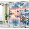 Ambesonne Classic Shower Curtain, Hedonistic Pampered Room in Muted Tones Neutral Colors Rich Ornament, Cloth Fabric Bathroom Decor Set with Hooks, 69″ W x 84″ L, Coconut and Off White(Peach Blush Ceil Blue)