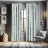 Ambesonne Eucalyptus Curtains, Modern Themed Branches on Marble Print Abstarct and Neutral Swirls, Window Treatments 2 Panel Set for Living Room Bedroom, Pair of – 28″ x 63″, Grey Teal and Sage Green(Green White)