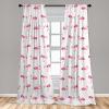 Ambesonne Eucalyptus Curtains, Modern Themed Branches on Marble Print Abstarct and Neutral Swirls, Window Treatments 2 Panel Set for Living Room Bedroom, Pair of – 28″ x 63″, Grey Teal and Sage Green(Pink Blush)