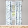 Ambesonne Eucalyptus Curtains, Modern Themed Branches on Marble Print Abstarct and Neutral Swirls, Window Treatments 2 Panel Set for Living Room Bedroom, Pair of – 28″ x 63″, Grey Teal and Sage Green(Pale Grey White and Blue)