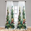 Ambesonne Eucalyptus Curtains, Modern Themed Branches on Marble Print Abstarct and Neutral Swirls, Window Treatments 2 Panel Set for Living Room Bedroom, Pair of – 28″ x 63″, Grey Teal and Sage Green(Fern Green Salmon White)