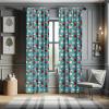 Ambesonne Eucalyptus Curtains, Modern Themed Branches on Marble Print Abstarct and Neutral Swirls, Window Treatments 2 Panel Set for Living Room Bedroom, Pair of – 28″ x 63″, Grey Teal and Sage Green(Cream Blue)