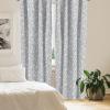 Ambesonne Eucalyptus Curtains, Modern Themed Branches on Marble Print Abstarct and Neutral Swirls, Window Treatments 2 Panel Set for Living Room Bedroom, Pair of – 28″ x 63″, Grey Teal and Sage Green(Dimgrey White)