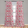 Ambesonne Eucalyptus Curtains, Modern Themed Branches on Marble Print Abstarct and Neutral Swirls, Window Treatments 2 Panel Set for Living Room Bedroom, Pair of – 28″ x 63″, Grey Teal and Sage Green(Coral Grey)