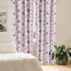Ambesonne Eucalyptus Curtains, Modern Themed Branches on Marble Print Abstarct and Neutral Swirls, Window Treatments 2 Panel Set for Living Room Bedroom, Pair of – 28″ x 63″, Grey Teal and Sage Green(Maroon Rose)