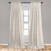 Ambesonne Eucalyptus Curtains, Modern Themed Branches on Marble Print Abstarct and Neutral Swirls, Window Treatments 2 Panel Set for Living Room Bedroom, Pair of – 28″ x 63″, Grey Teal and Sage Green(White Tan)