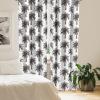 Ambesonne Eucalyptus Curtains, Modern Themed Branches on Marble Print Abstarct and Neutral Swirls, Window Treatments 2 Panel Set for Living Room Bedroom, Pair of – 28″ x 63″, Grey Teal and Sage Green(Brown White)