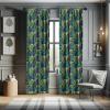 Ambesonne Eucalyptus Curtains, Modern Themed Branches on Marble Print Abstarct and Neutral Swirls, Window Treatments 2 Panel Set for Living Room Bedroom, Pair of – 28″ x 63″, Grey Teal and Sage Green(Teal Green)