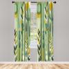 Ambesonne Eucalyptus Curtains, Modern Themed Branches on Marble Print Abstarct and Neutral Swirls, Window Treatments 2 Panel Set for Living Room Bedroom, Pair of – 28″ x 63″, Grey Teal and Sage Green(Mint Green and Mustard)
