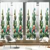 Ambesonne Eucalyptus Curtains, Modern Themed Branches on Marble Print Abstarct and Neutral Swirls, Window Treatments 2 Panel Set for Living Room Bedroom, Pair of – 28″ x 63″, Grey Teal and Sage Green(Fern Green Salmon White)