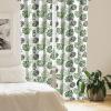 Ambesonne Eucalyptus Curtains, Modern Themed Branches on Marble Print Abstarct and Neutral Swirls, Window Treatments 2 Panel Set for Living Room Bedroom, Pair of – 28″ x 63″, Grey Teal and Sage Green(Green and White)
