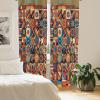 Ambesonne Eucalyptus Curtains, Modern Themed Branches on Marble Print Abstarct and Neutral Swirls, Window Treatments 2 Panel Set for Living Room Bedroom, Pair of – 28″ x 63″, Grey Teal and Sage Green(Orange Blue and Purple)