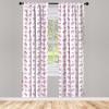 Ambesonne Eucalyptus Curtains, Modern Themed Branches on Marble Print Abstarct and Neutral Swirls, Window Treatments 2 Panel Set for Living Room Bedroom, Pair of – 28″ x 63″, Grey Teal and Sage Green(Hot Pink White)