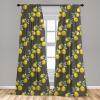 Ambesonne Eucalyptus Curtains, Modern Themed Branches on Marble Print Abstarct and Neutral Swirls, Window Treatments 2 Panel Set for Living Room Bedroom, Pair of – 28″ x 63″, Grey Teal and Sage Green(Green Olive)