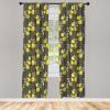 Ambesonne Eucalyptus Curtains, Modern Themed Branches on Marble Print Abstarct and Neutral Swirls, Window Treatments 2 Panel Set for Living Room Bedroom, Pair of – 28″ x 63″, Grey Teal and Sage Green(Green Olive)