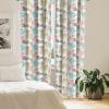 Ambesonne Eucalyptus Curtains, Modern Themed Branches on Marble Print Abstarct and Neutral Swirls, Window Treatments 2 Panel Set for Living Room Bedroom, Pair of – 28″ x 63″, Grey Teal and Sage Green(Pink Teal)