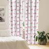 Ambesonne Eucalyptus Curtains, Modern Themed Branches on Marble Print Abstarct and Neutral Swirls, Window Treatments 2 Panel Set for Living Room Bedroom, Pair of – 28″ x 63″, Grey Teal and Sage Green(Pink Blush)