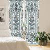 Ambesonne Eucalyptus Curtains, Modern Themed Branches on Marble Print Abstarct and Neutral Swirls, Window Treatments 2 Panel Set for Living Room Bedroom, Pair of – 28″ x 63″, Grey Teal and Sage Green(Blue Grey Ivory Dimgray)