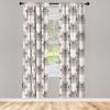 Ambesonne Eucalyptus Curtains, Modern Themed Branches on Marble Print Abstarct and Neutral Swirls, Window Treatments 2 Panel Set for Living Room Bedroom, Pair of – 28″ x 63″, Grey Teal and Sage Green(Ivory Grey)