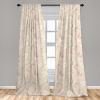 Ambesonne Eucalyptus Curtains, Modern Themed Branches on Marble Print Abstarct and Neutral Swirls, Window Treatments 2 Panel Set for Living Room Bedroom, Pair of – 28″ x 63″, Grey Teal and Sage Green(Champagne Mauve)