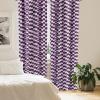 Ambesonne Eucalyptus Curtains, Modern Themed Branches on Marble Print Abstarct and Neutral Swirls, Window Treatments 2 Panel Set for Living Room Bedroom, Pair of – 28″ x 63″, Grey Teal and Sage Green(White Purple)