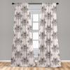 Ambesonne Eucalyptus Curtains, Modern Themed Branches on Marble Print Abstarct and Neutral Swirls, Window Treatments 2 Panel Set for Living Room Bedroom, Pair of – 28″ x 63″, Grey Teal and Sage Green(Ivory Grey)
