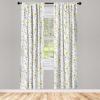 Ambesonne Eucalyptus Curtains, Modern Themed Branches on Marble Print Abstarct and Neutral Swirls, Window Treatments 2 Panel Set for Living Room Bedroom, Pair of – 28″ x 63″, Grey Teal and Sage Green(Mustard Pink Blue)