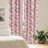 Ambesonne Eucalyptus Curtains, Modern Themed Branches on Marble Print Abstarct and Neutral Swirls, Window Treatments 2 Panel Set for Living Room Bedroom, Pair of – 28″ x 63″, Grey Teal and Sage Green(Pink)