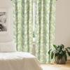 Ambesonne Eucalyptus Curtains, Modern Themed Branches on Marble Print Abstarct and Neutral Swirls, Window Treatments 2 Panel Set for Living Room Bedroom, Pair of – 28″ x 63″, Grey Teal and Sage Green(Green Fern)