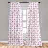 Ambesonne Eucalyptus Curtains, Modern Themed Branches on Marble Print Abstarct and Neutral Swirls, Window Treatments 2 Panel Set for Living Room Bedroom, Pair of – 28″ x 63″, Grey Teal and Sage Green(Hot Pink White)