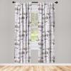 Ambesonne Exotic Curtains, Bird of Paradise Flowers Tropical Design Pattern Vintage Hawaiian Style, Window Treatments 2 Panel Set for Living Room Bedroom, Pair of – 28″ x 95″, Marigold Green Eggshell(Pastel Purple Sage Green)