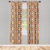 Ambesonne Exotic Curtains, Bird of Paradise Flowers Tropical Design Pattern Vintage Hawaiian Style, Window Treatments 2 Panel Set for Living Room Bedroom, Pair of – 28″ x 95″, Marigold Green Eggshell(Yellow Green Vermilion)