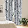 Ambesonne Exotic Curtains, Bird of Paradise Flowers Tropical Design Pattern Vintage Hawaiian Style, Window Treatments 2 Panel Set for Living Room Bedroom, Pair of – 28″ x 95″, Marigold Green Eggshell(Pale Blue Grey and Marigold)