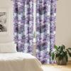 Ambesonne Exotic Curtains, Bird of Paradise Flowers Tropical Design Pattern Vintage Hawaiian Style, Window Treatments 2 Panel Set for Living Room Bedroom, Pair of – 28″ x 95″, Marigold Green Eggshell(Purpleblue Lilac and Fuchsia)