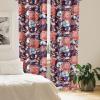 Ambesonne Exotic Curtains, Bird of Paradise Flowers Tropical Design Pattern Vintage Hawaiian Style, Window Treatments 2 Panel Set for Living Room Bedroom, Pair of – 28″ x 95″, Marigold Green Eggshell(Maroon Mauve Salmon)