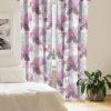 Ambesonne Exotic Curtains, Bird of Paradise Flowers Tropical Design Pattern Vintage Hawaiian Style, Window Treatments 2 Panel Set for Living Room Bedroom, Pair of – 28″ x 95″, Marigold Green Eggshell(Pale Eggplant Pastel Pink)