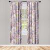 Ambesonne Exotic Curtains, Bird of Paradise Flowers Tropical Design Pattern Vintage Hawaiian Style, Window Treatments 2 Panel Set for Living Room Bedroom, Pair of – 28″ x 95″, Marigold Green Eggshell(Mauve Pale Pink and Khaki)