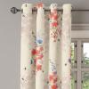 Ambesonne Falling Leaves Grommet Curtain, Romantic Fall Themed Leafy Pattern on Cream Boho Back Neutral Colors, Decorative 2-Panel Window Drapes for Bedroom Living Room, 50″ x 54″, Cream Pale Maroon(Cream Dark Coral Dark Tan)