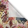 Ambesonne Falling Leaves Grommet Curtain, Romantic Fall Themed Leafy Pattern on Cream Boho Back Neutral Colors, Decorative 2-Panel Window Drapes for Bedroom Living Room, 50″ x 54″, Cream Pale Maroon(Pastel Pink and Dark Rust)