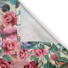 Ambesonne Falling Leaves Grommet Curtain, Romantic Fall Themed Leafy Pattern on Cream Boho Back Neutral Colors, Decorative 2-Panel Window Drapes for Bedroom Living Room, 50″ x 54″, Cream Pale Maroon(Jade Green Pastel Pink)