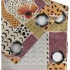 Ambesonne Falling Leaves Grommet Curtain, Romantic Fall Themed Leafy Pattern on Cream Boho Back Neutral Colors, Decorative 2-Panel Window Drapes for Bedroom Living Room, 50″ x 54″, Cream Pale Maroon(Pale Orange and Dark Mustard)
