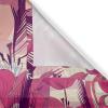Ambesonne Falling Leaves Grommet Curtain, Romantic Fall Themed Leafy Pattern on Cream Boho Back Neutral Colors, Decorative 2-Panel Window Drapes for Bedroom Living Room, 50″ x 54″, Cream Pale Maroon(Hot Pink Plum Magenta)