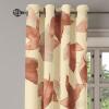 Ambesonne Falling Leaves Grommet Curtain, Romantic Fall Themed Leafy Pattern on Cream Boho Back Neutral Colors, Decorative 2-Panel Window Drapes for Bedroom Living Room, 50″ x 54″, Cream Pale Maroon(Cream Pale Maroon)