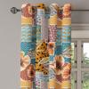 Ambesonne Falling Leaves Grommet Curtain, Romantic Fall Themed Leafy Pattern on Cream Boho Back Neutral Colors, Decorative 2-Panel Window Drapes for Bedroom Living Room, 50″ x 54″, Cream Pale Maroon(Pale Blue Grey and Orange)
