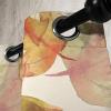 Ambesonne Falling Leaves Grommet Curtain, Romantic Fall Themed Leafy Pattern on Cream Boho Back Neutral Colors, Decorative 2-Panel Window Drapes for Bedroom Living Room, 50″ x 54″, Cream Pale Maroon(Pistachio Green Cinnamon)