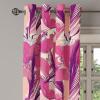 Ambesonne Falling Leaves Grommet Curtain, Romantic Fall Themed Leafy Pattern on Cream Boho Back Neutral Colors, Decorative 2-Panel Window Drapes for Bedroom Living Room, 50″ x 54″, Cream Pale Maroon(Hot Pink Plum Magenta)